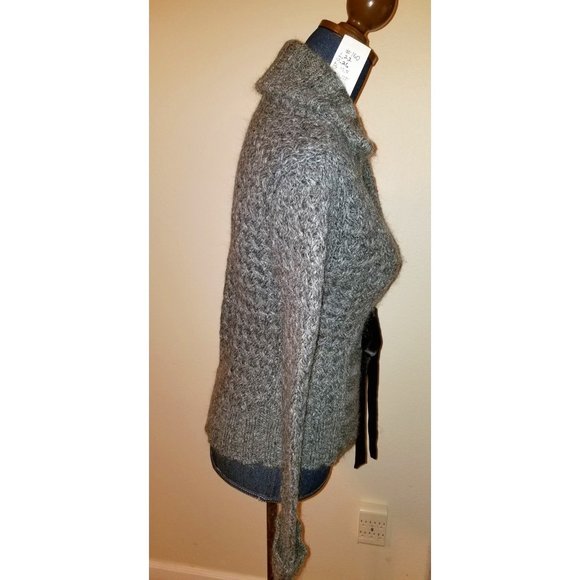 160 NWOT mac & jac S fem gray mohair blend cardiga - Picture 2 of 10